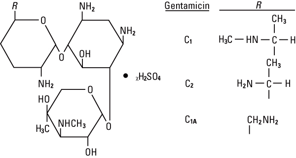 structural formula gentamicin sulfate