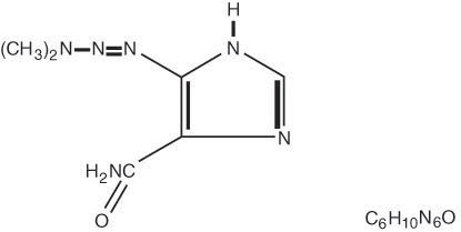 structural formula dacarbazine