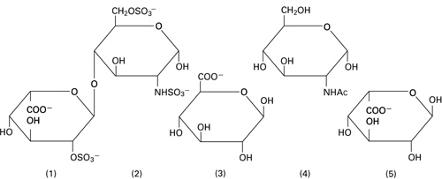structural formula for heparin