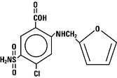 Furosemide structural formula